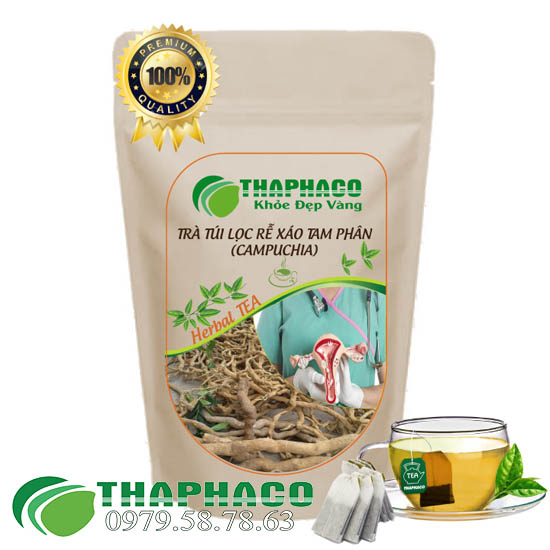 Địa Chỉ Bán Sỉ Trà Túi Lọc Rễ Xáo Tam Phân Campuchia Tại TP.HCM