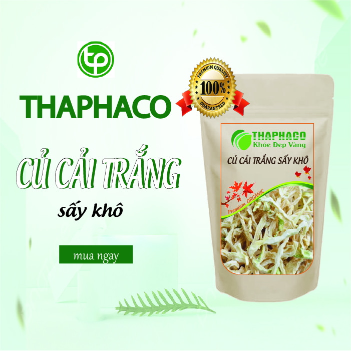 Sản phẩm củ cải trắng sấy khô của Thaphaco