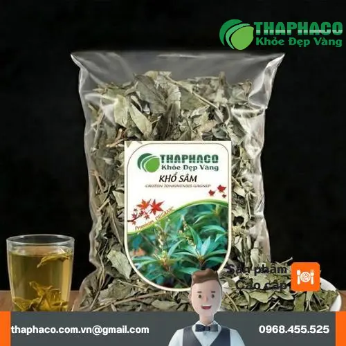 Dược liệu khổ sâm được bảo quản đúng tiêu chuẩn tại THAPHACO