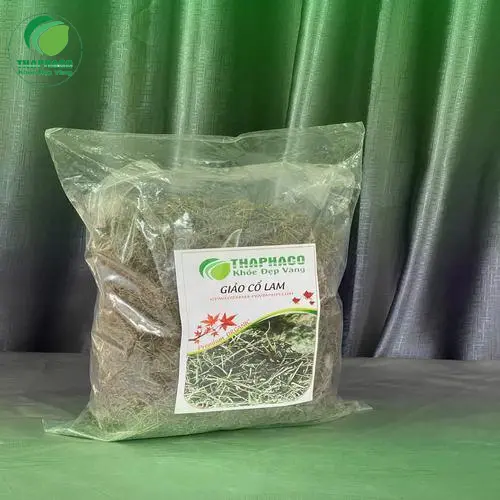 Hình ảnh Giảo Cổ Lam khô nguyên chất tại THAPHACO giúp hỗ trợ giảm mỡ máu