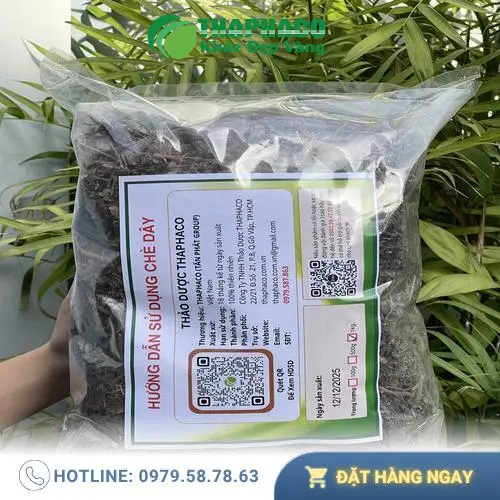 Hình ảnh Chè Dây khô đã đóng gói và dán nhãn THAPHACO