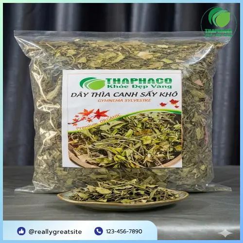 Dây thìa canh khô được đóng gói cẩn thận tại THAPHACO