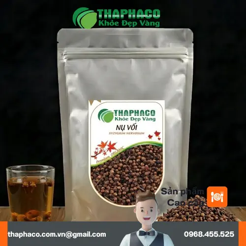 Giấy tờ pháp lý đầy đủ cho nụ vối sấy khô của THAPHACO