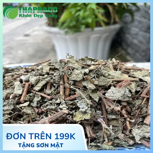 Hình ảnh chè dây khô chất lượng với lớp phấn trắng đặc trưng