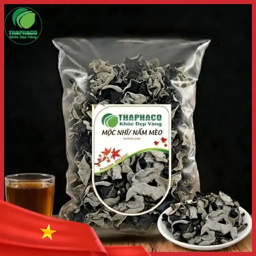 Hình ảnh mộc nhĩ tươi mọc trên thân cây gỗ