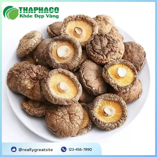 Nấm hương khô có mùi thơm đặc trưng