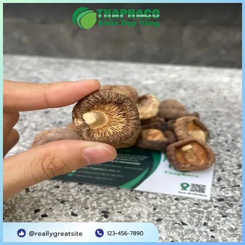 Nấm đông cô đã sơ chế và cắt tỉa