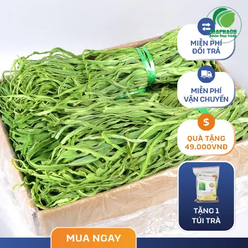 Rau tiến vua khô nguyên bản trước khi sơ chế tại THAPHACO