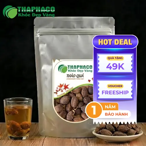 Thảo quả khô tự nhiên, dược liệu chất lượng cao từ THAPHACO
