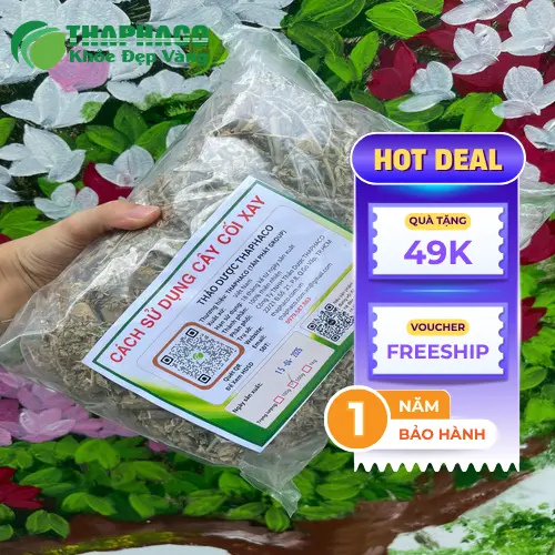 Hình ảnh cây cối xay khô đã được sơ chế và đóng gói.
