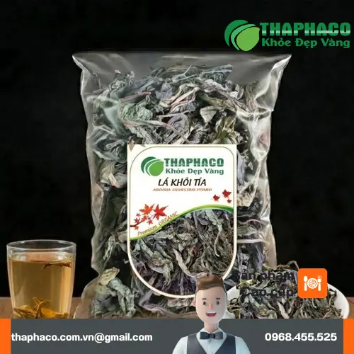 Lá Khôi Tía khô được bảo quản cẩn thận