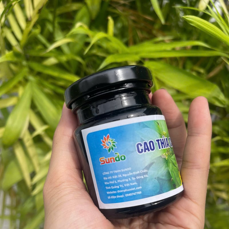 Hũ cao thìa canh nguyên chất tại THAPHACO