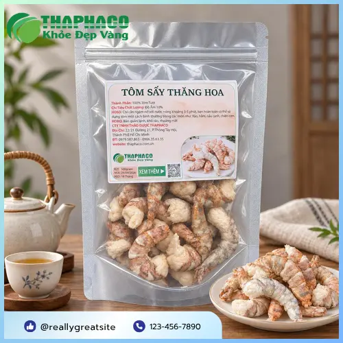 Quy trình sản xuất tôm sấy thăng hoa khép kín hiện đại