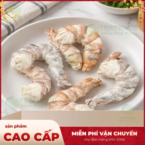 Quy cách đóng gói tôm sấy thăng hoa tiện lợi cho người dùng