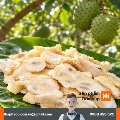 Cận cảnh miếng mãng cầu sấy dẻo dẻo dai tự nhiên